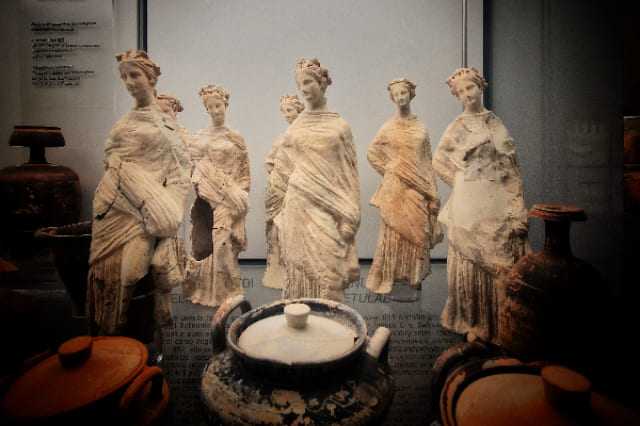 Small statues from the archaeological museum of Palermo