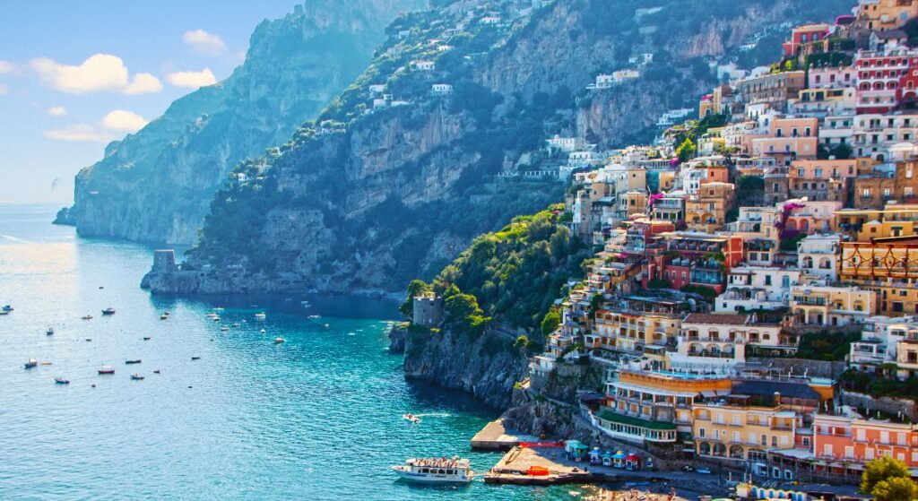 The Amalfi Coast on a private yacht