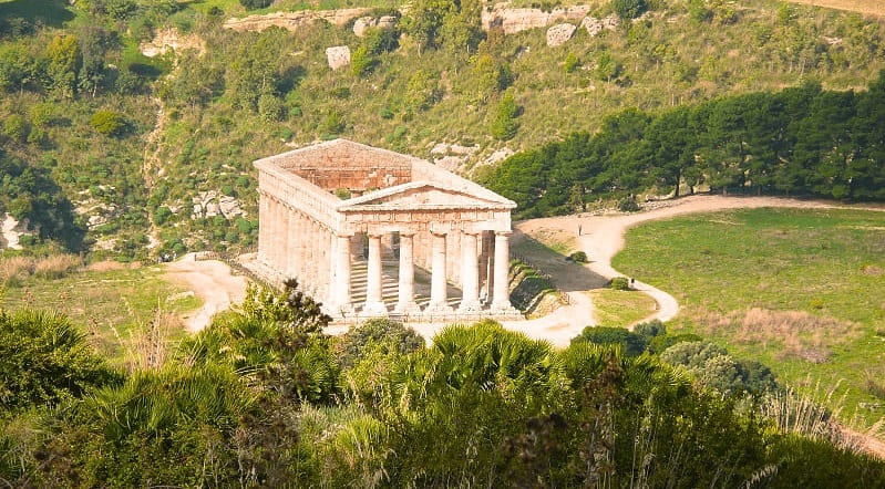 Segesta ancient temple in Sicily